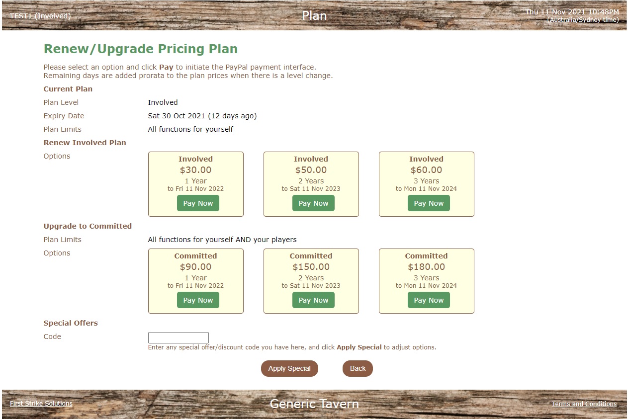 Pricing Plans
